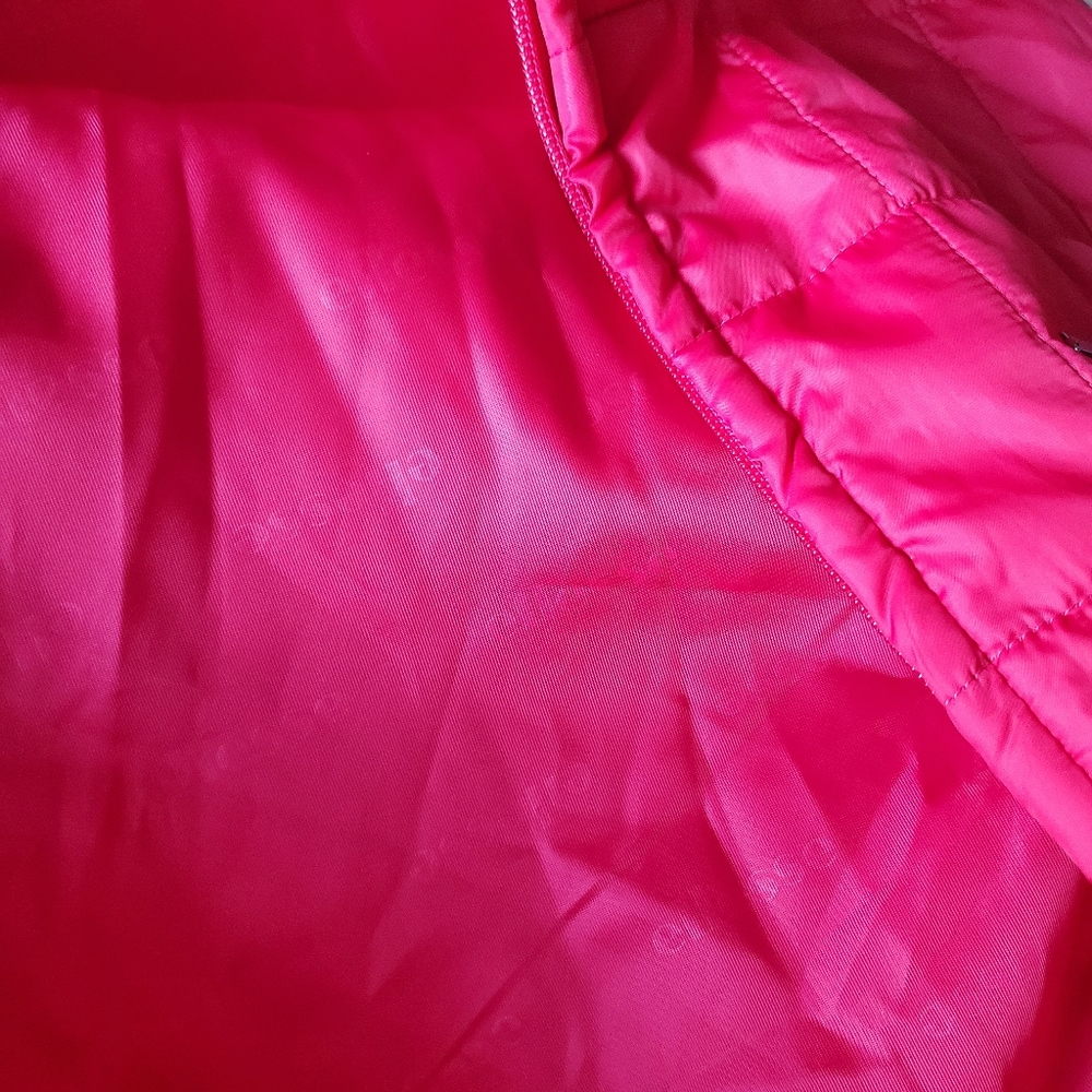 Ellesse lightweight puffer Jacket with Knitted sleeves Red - Picture 7 of 9